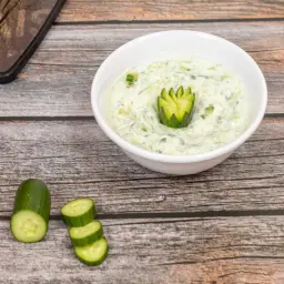 Laban with Cucumber Salad
